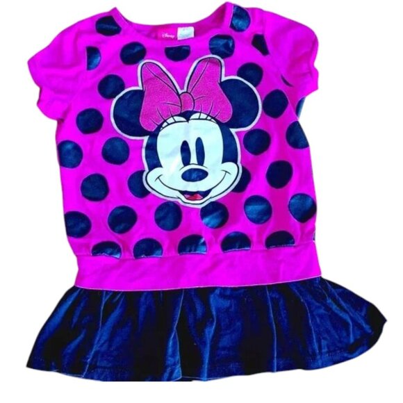 Minnie Mouse Ruffle Bottom Shirt size 7/8 - Picture 1 of 6